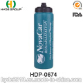 Botella de agua plástica libre de los deportes del BPA de los 900ml con la paja, botella de agua plástica de los deportes del PE (HDP-0674)